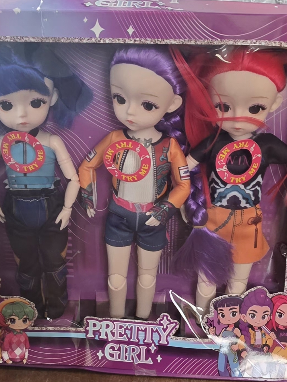 K-Pop Demon Hunter Singing Dolls